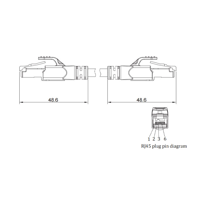 RJ45 male/RJ45 male、Dual end pre cast PUR shield flexible cable、EtherCat network cable、Green sheath、0C3041-xxx