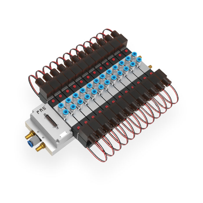 Multi-pin interface type、12 valve positions、For 4V1 series valve specifications G1/8、FV-A41-B5212-S12-M1-25