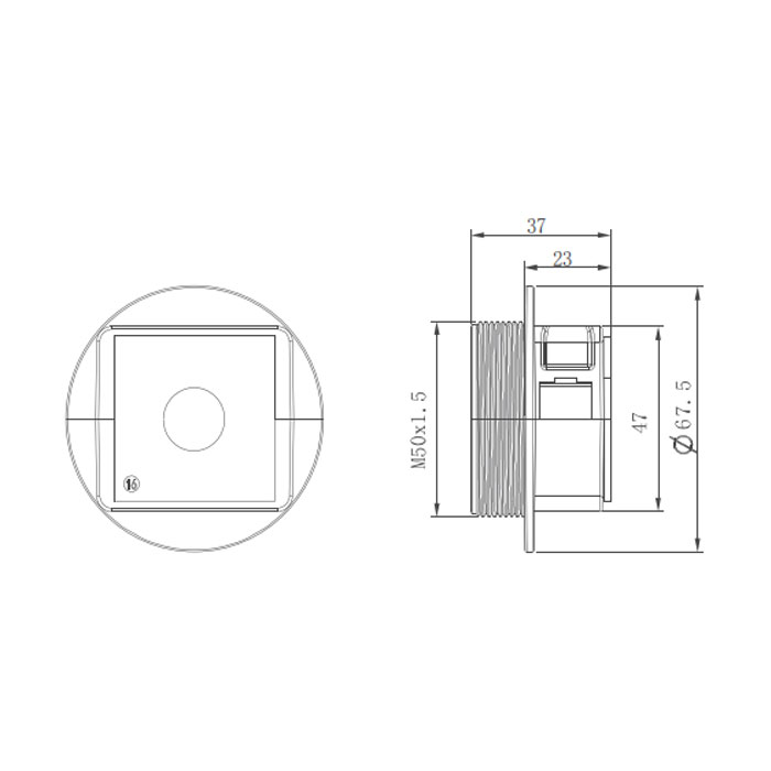 KBL cable entry system、 Thread M50x1.5、KBL-QVT50/1、  047501