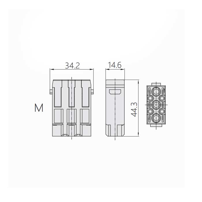 HM module、Male、HM-3/4-M、09140073001