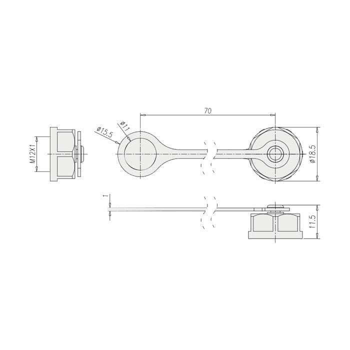 M12 locking nut、640012