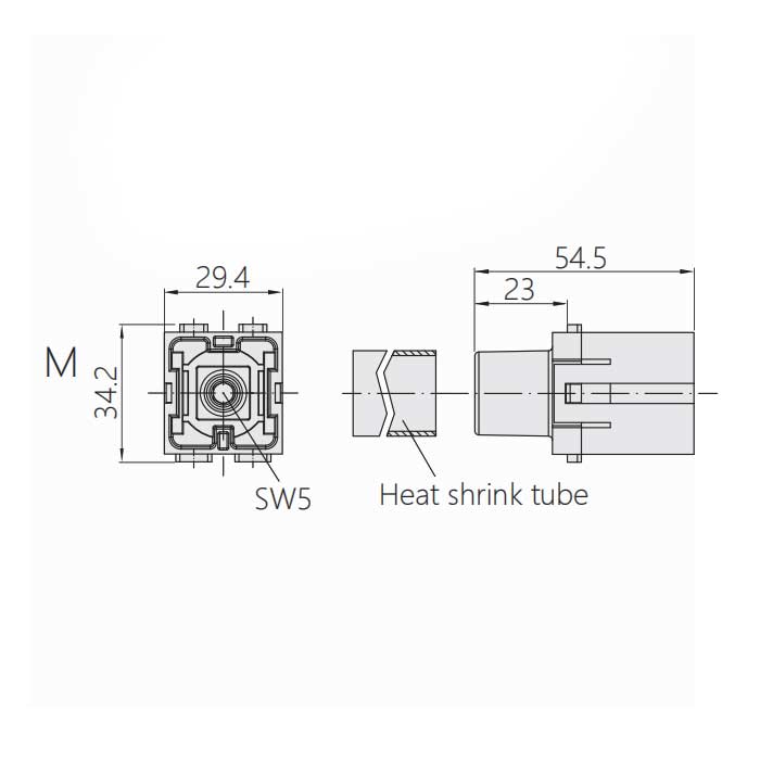 HM module、Male、Wire gauge 25-40 m㎡、HM-001-MD、09140012663